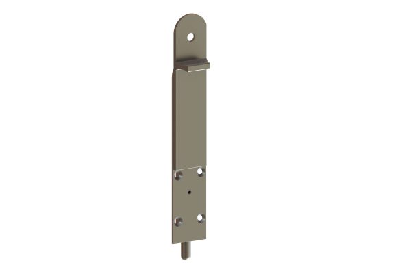 Article No. 09843Flushbolt, non-lockable, satin stainless steel, 200mm